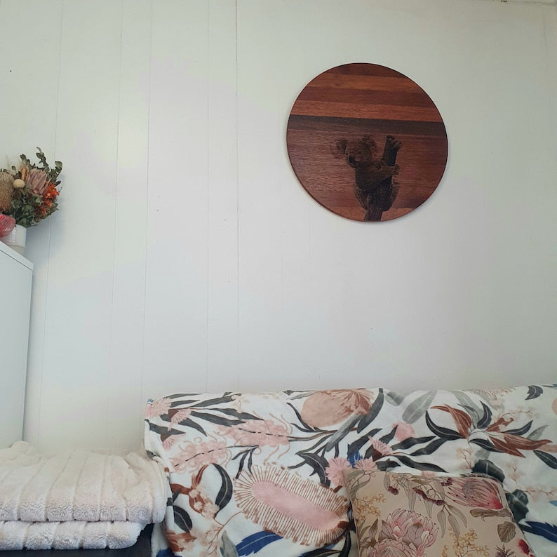 Koala Large Wall Hanging Piece Australian Native Merbau Indoor Outdoor Art
