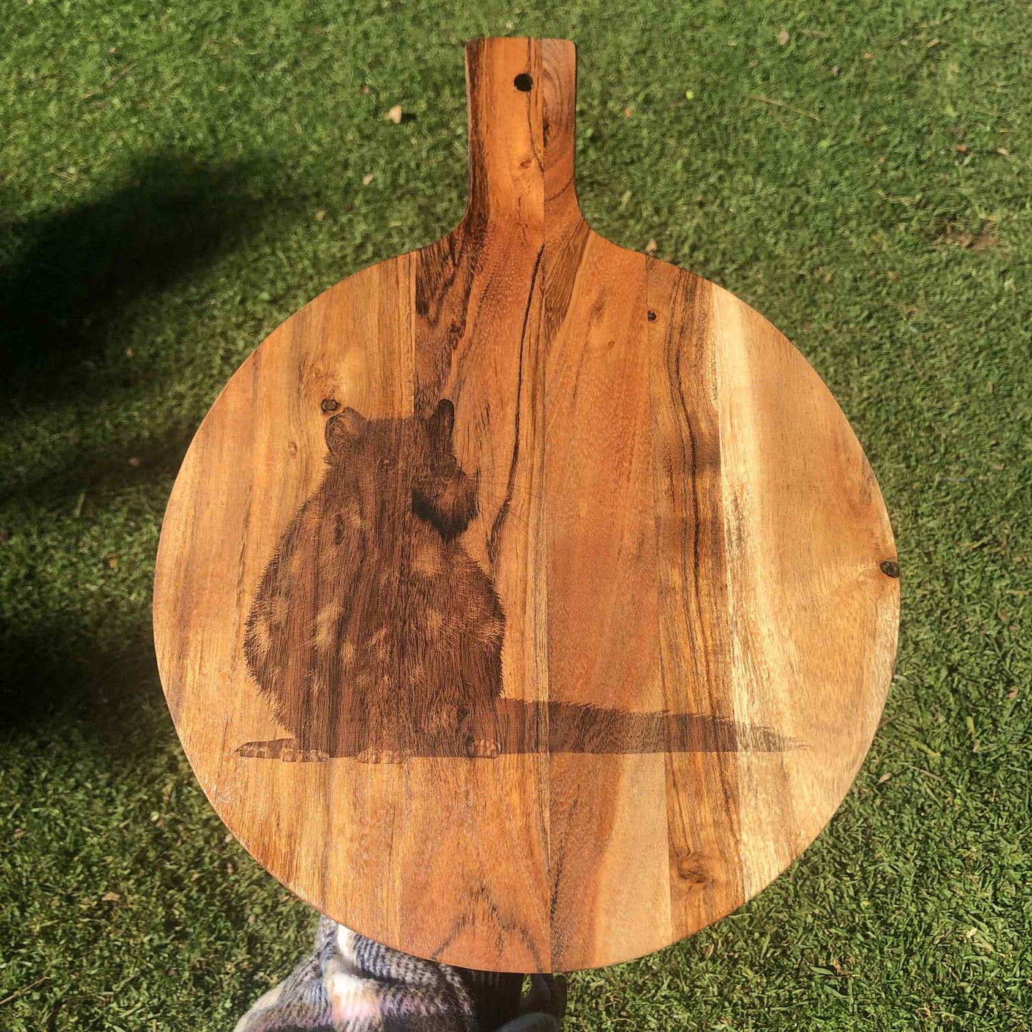 Eastern Quoll Australian Native Engraved Cutting Chopping Serving Board