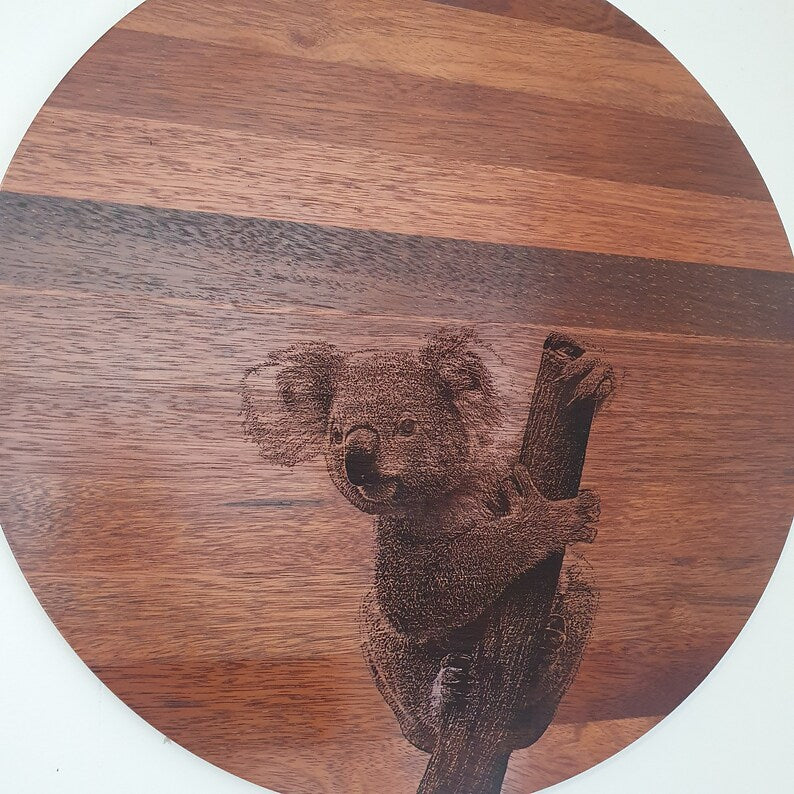 Koala Large Wall Hanging Piece Australian Native Merbau Indoor Outdoor Art