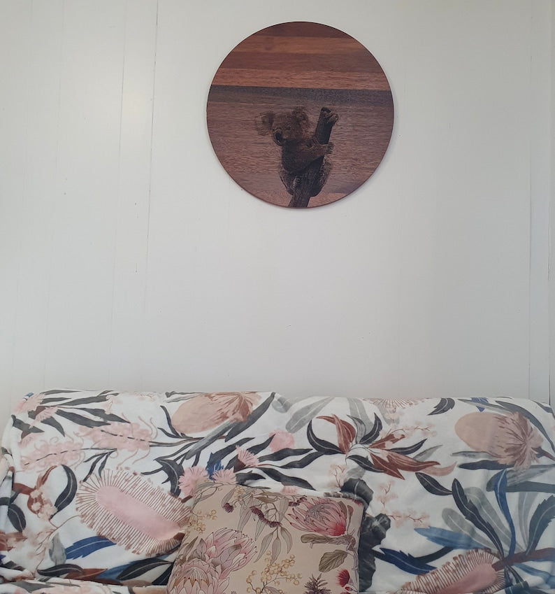Koala Large Wall Hanging Piece Australian Native Merbau Indoor Outdoor Art